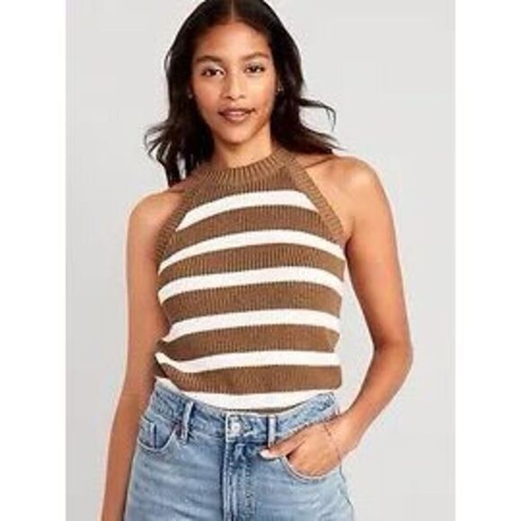🔥3/$20🔥 Old Navy sleeveless striped sweater size XS - Picture 1 of 11